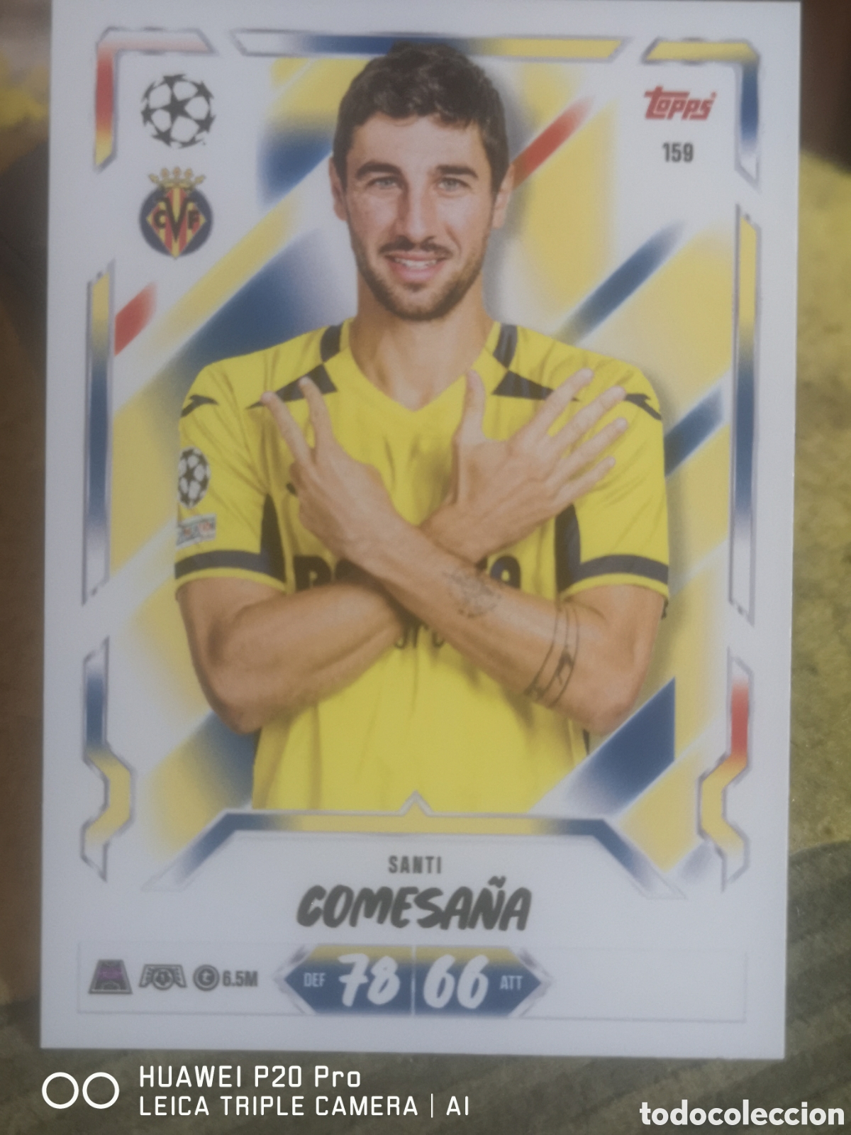 Football Stickers: MATCH ATTAX 2026 27 SANTI COMESA&Ntilde;A 159 - VILLARREAL