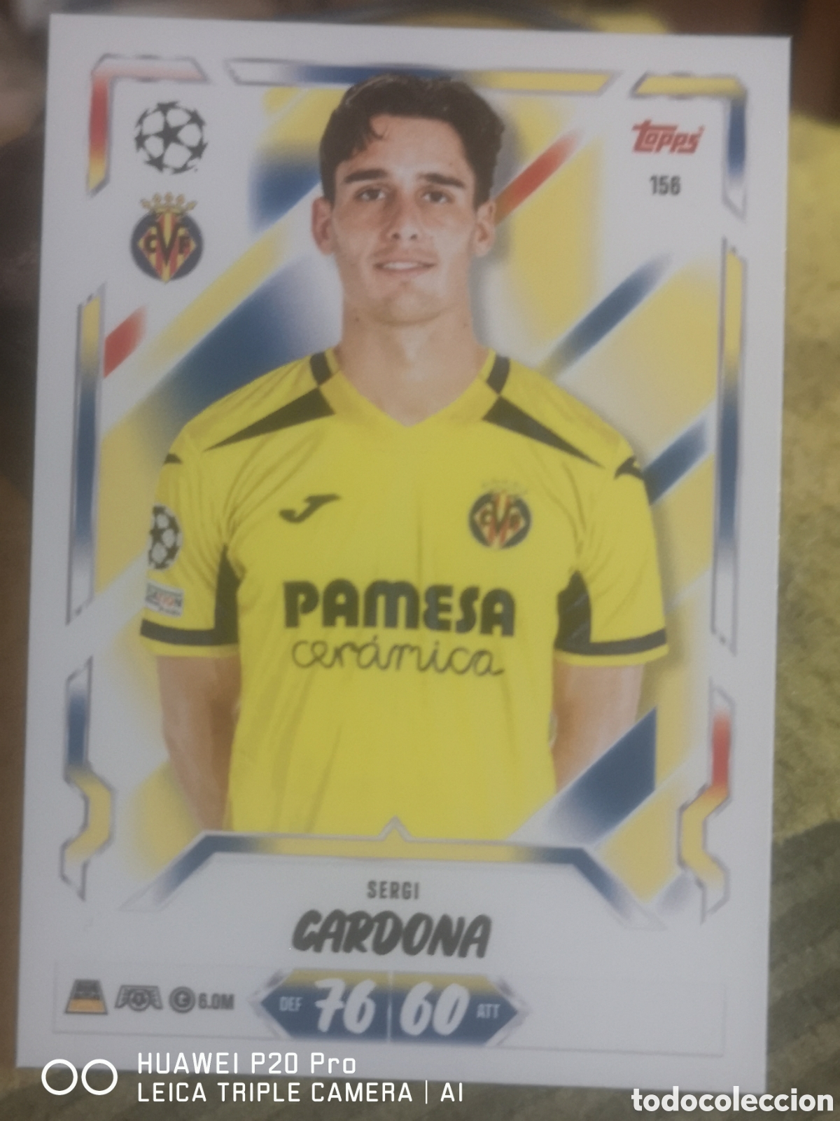 Football Stickers: MATCH ATTAX 2026 27 CARDONA 156 - VILLARREAL