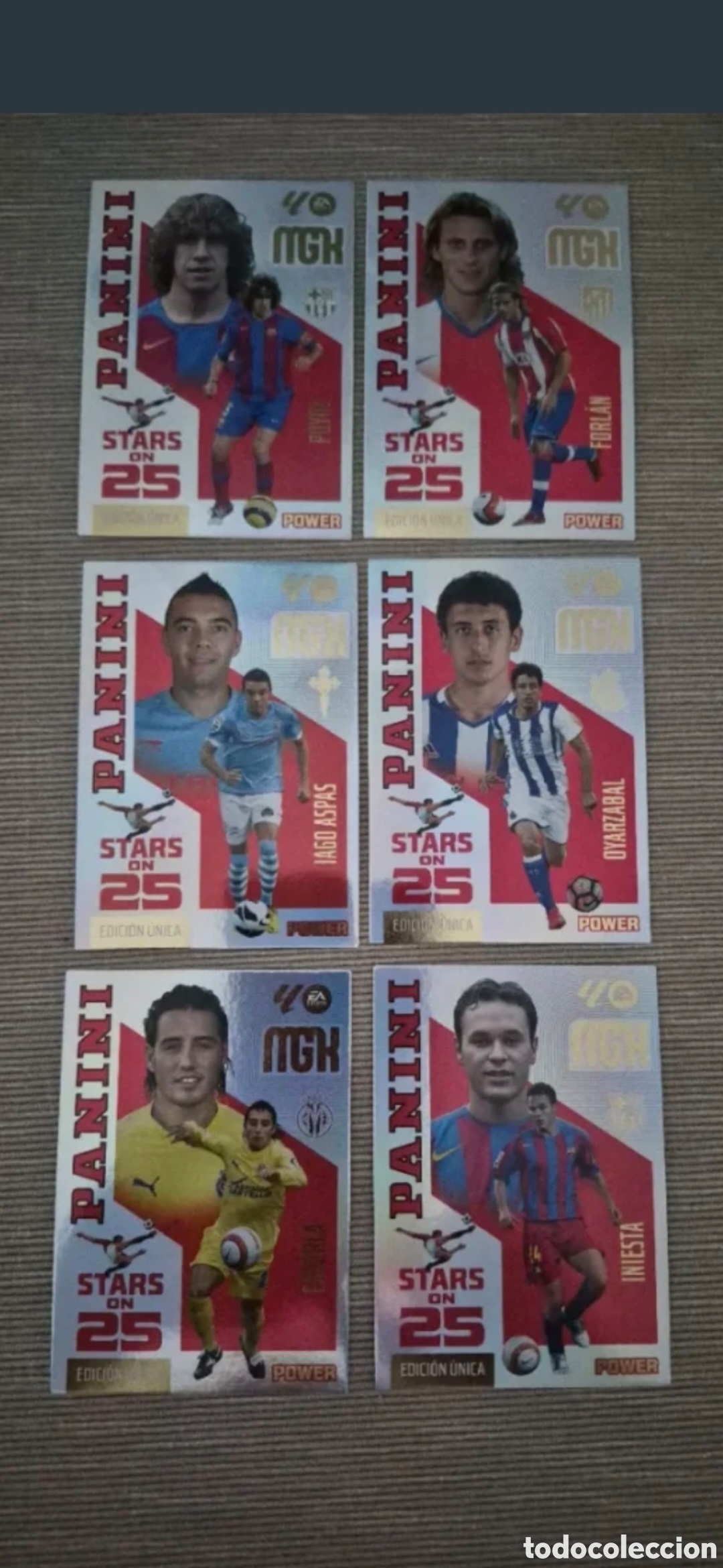 Cromos de Futebol: SEIS CROMOS MGK NUEVOS