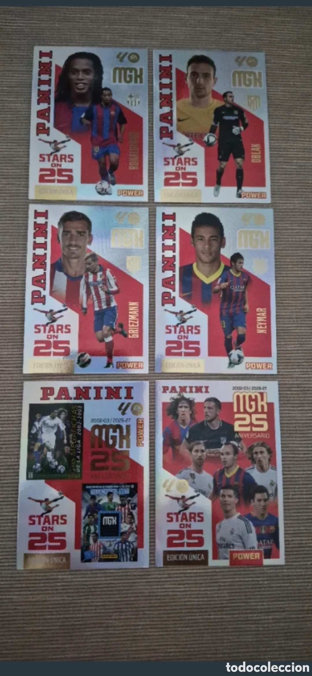 Cromos de Futebol: SEIS CROMOS MGK NUEVOS