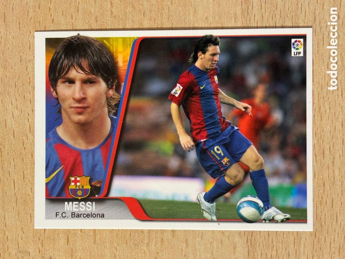 Fu&szlig;ball-Sticker: # 33 Messi FC Barcelona Ediciones Estadio 07-08. Excelente estado Mint Condition