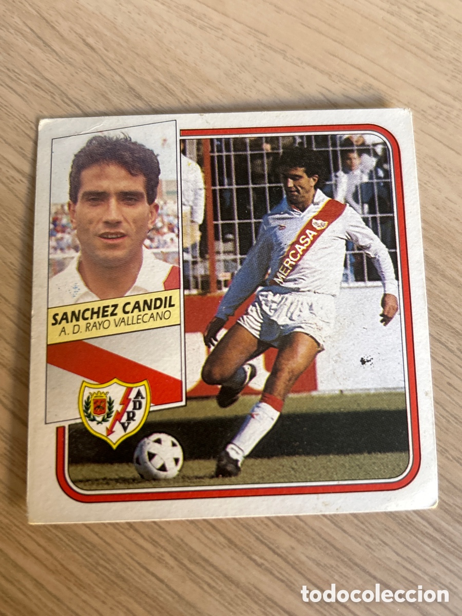 Football Stickers: SANCHEZ CANDIL RAYO VALLECANO LIGA ESTE 1989 1990 89 90 SIN PEGAR NUNCA PEGADO