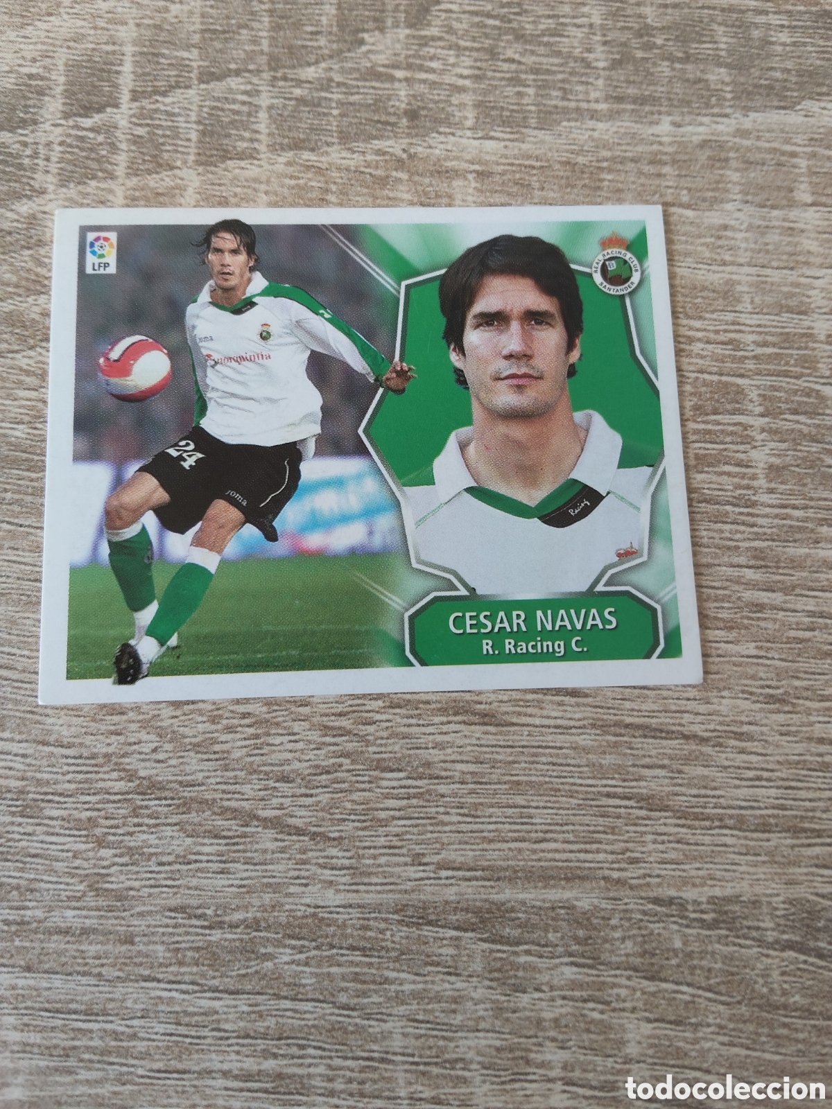 Figurine di Calcio: C&eacute;sar Navas Racing de Santander liga 2008 2009 08 09 ediciones este