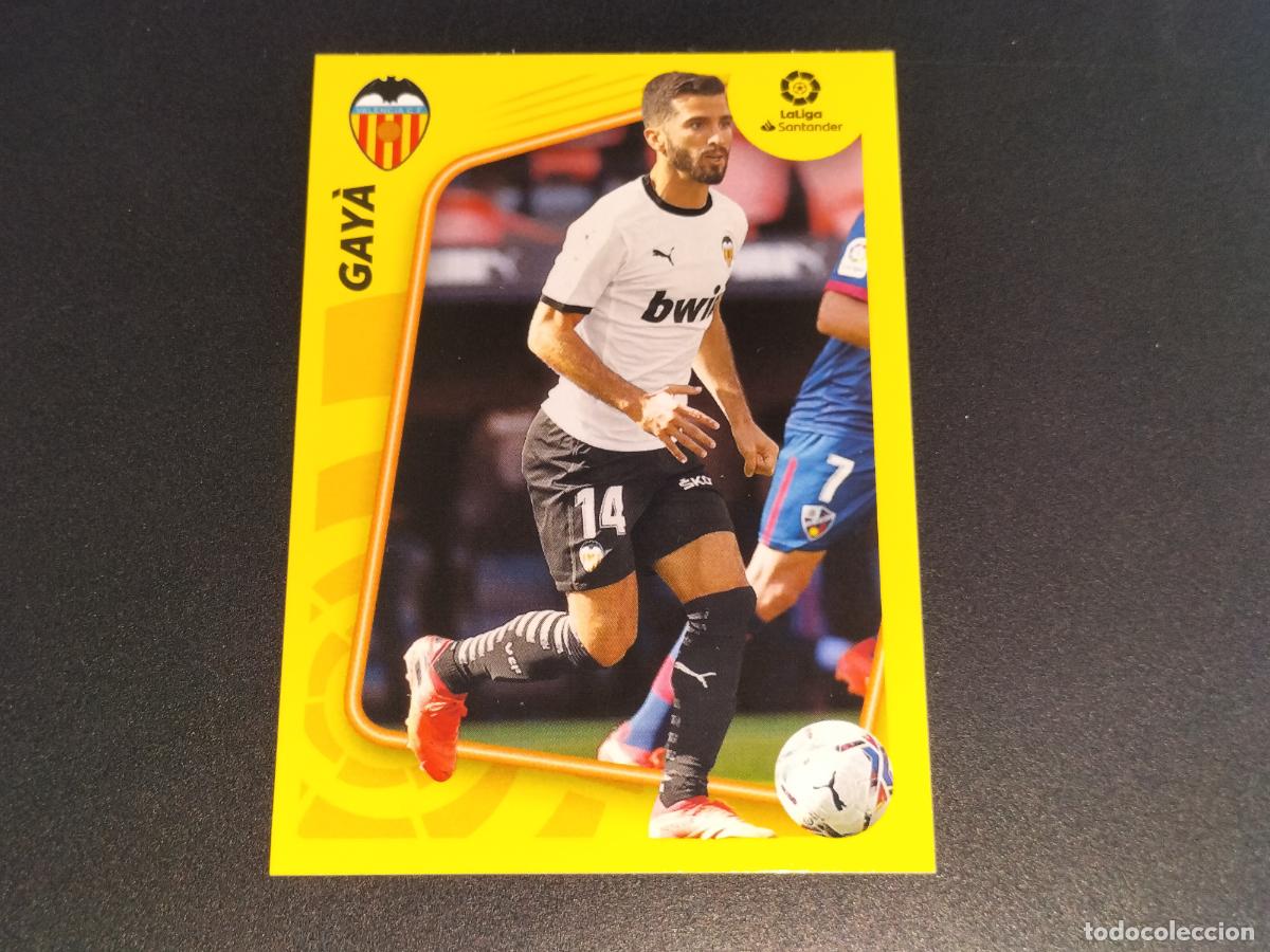 Figurine di Calcio: N&ordm; 3 GAYA VALENCIA CROMOS LALIGA SANTANDER ESTE LIGA FUTBOL 2021 2022 21 22 PANINI