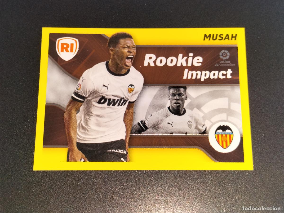 Cromos de Futebol: N&ordm; 4 MUSAH ROOKIE IMPACT VALENCIA CROMOS LALIGA SANTANDER ESTE LIGA FUTBOL 2021 2022 21 22 PANINI