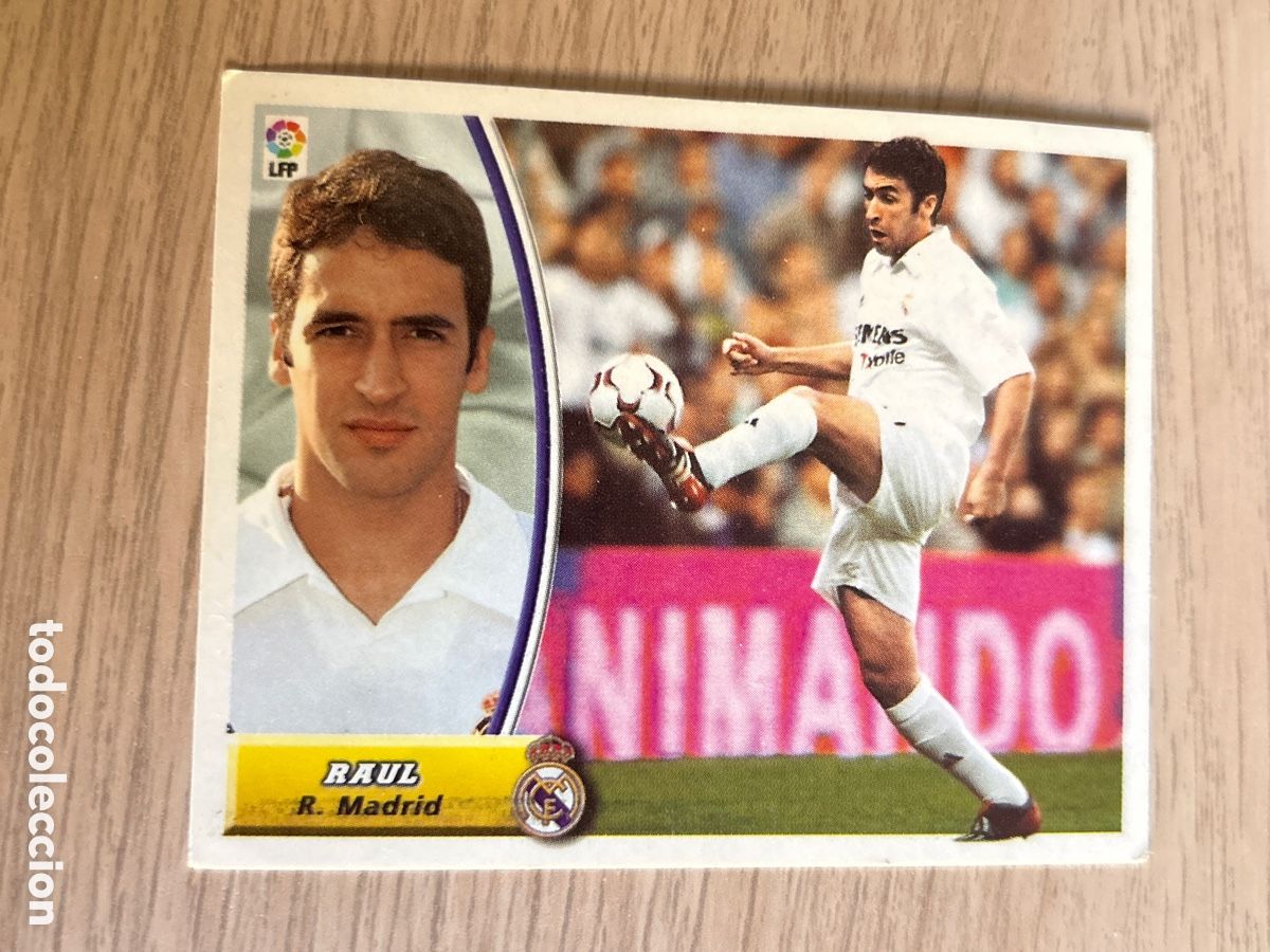 Fu&szlig;ball-Sticker: RAUL REAL MADRID LIGA ESTE 2003 2004 03 04 NUNCA PEGADO SIN PEGAR