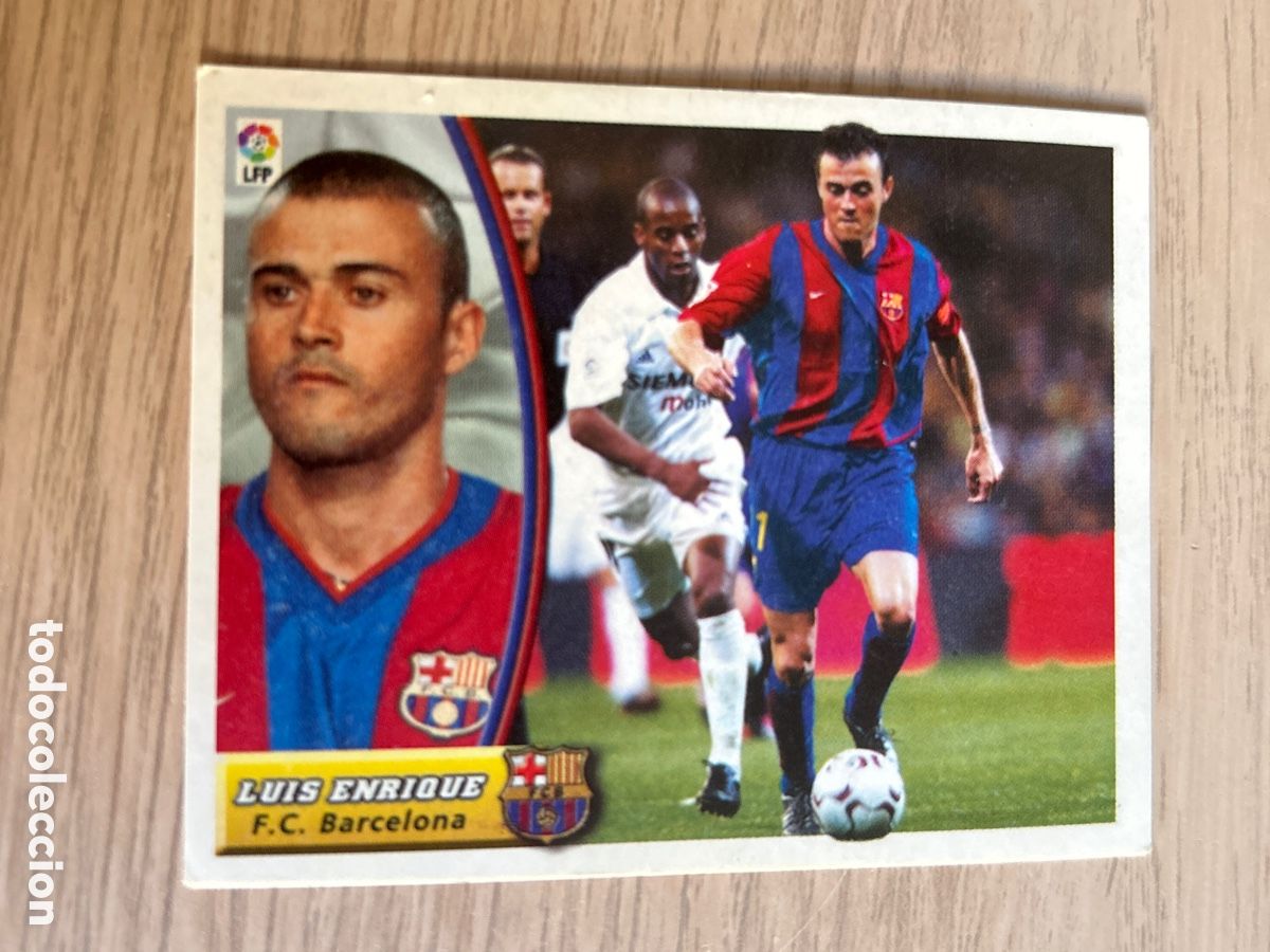 Fu&szlig;ball-Sticker: LUIS ENRIQUE F. C. BARCELONA LIGA ESTE 2003 2004 03 04 NUNCA PEGADO SIN PEGAR