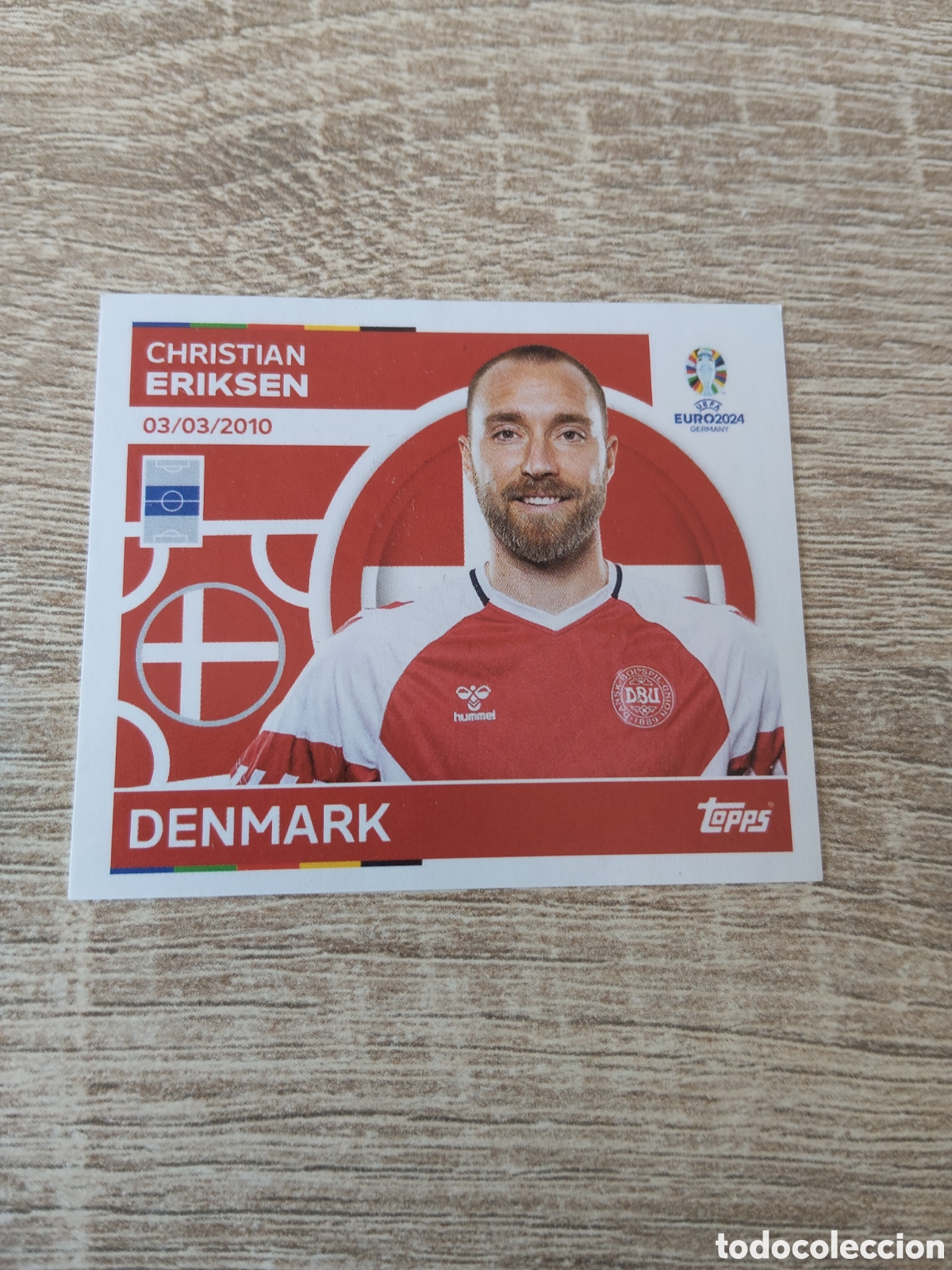 Fu&szlig;ball-Sticker: Topps euro 2024 DEN 13 Eriksen Dinamarca