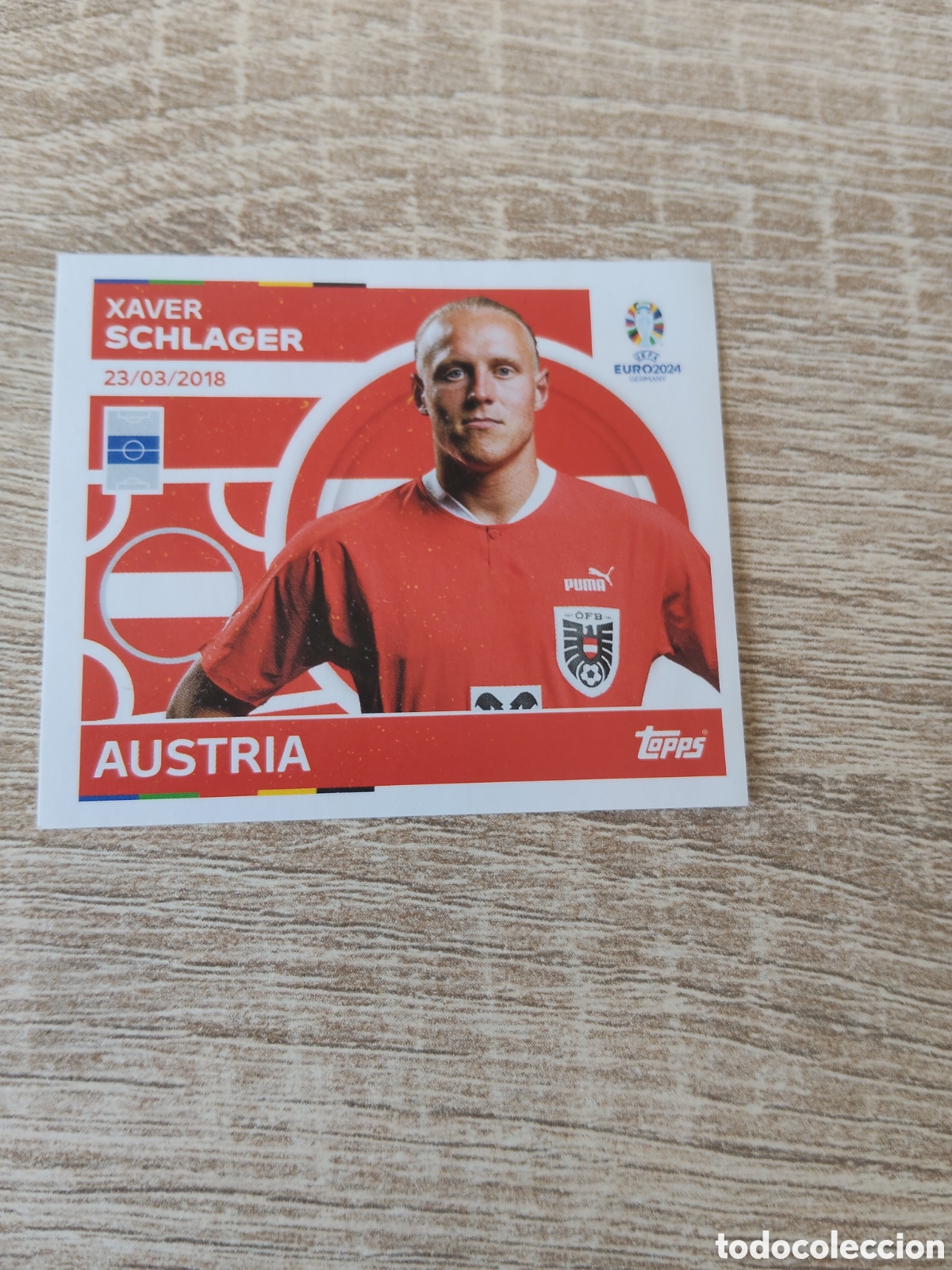 Fu&szlig;ball-Sticker: Topps euro 2024 AUT 13 Schlager Austria