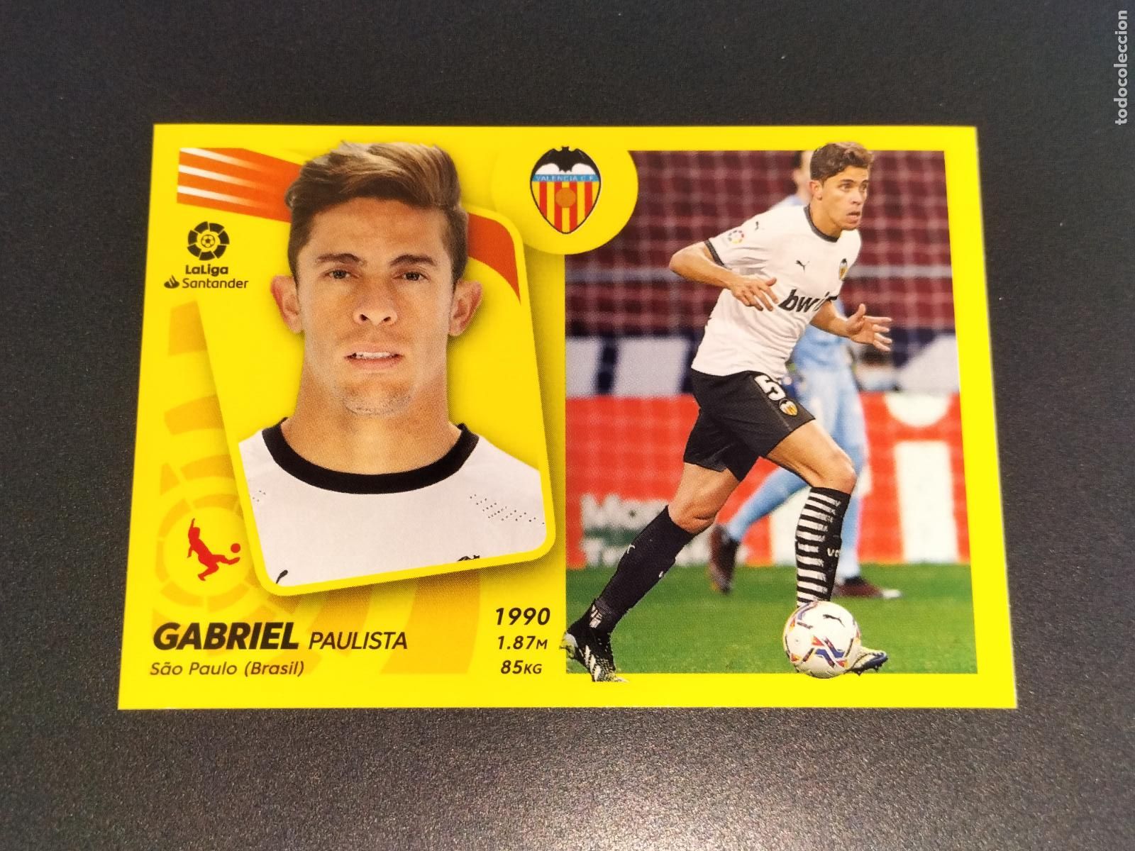 Fu&szlig;ball-Sticker: N&ordm; 8 GABRIEL PAULISTA VALENCIA CROMOS LALIGA SANTANDER ESTE LIGA 2021 2022 21 22 PANINI