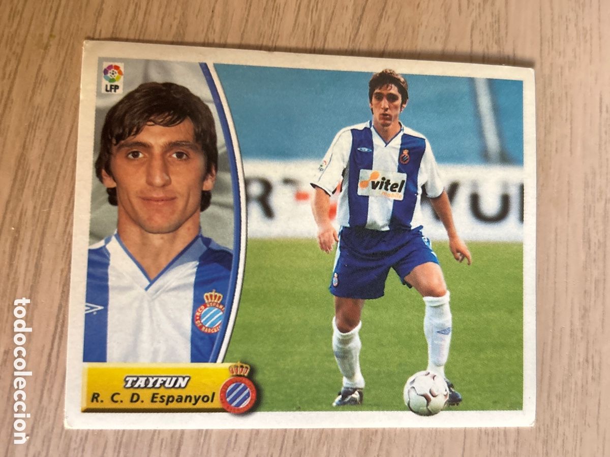 Cromos de Futebol: TAYFUN R. C. D. ESPANYOL LIGA ESTE 2003 2004 03 04 NUNCA PEGADO SIN PEGAR