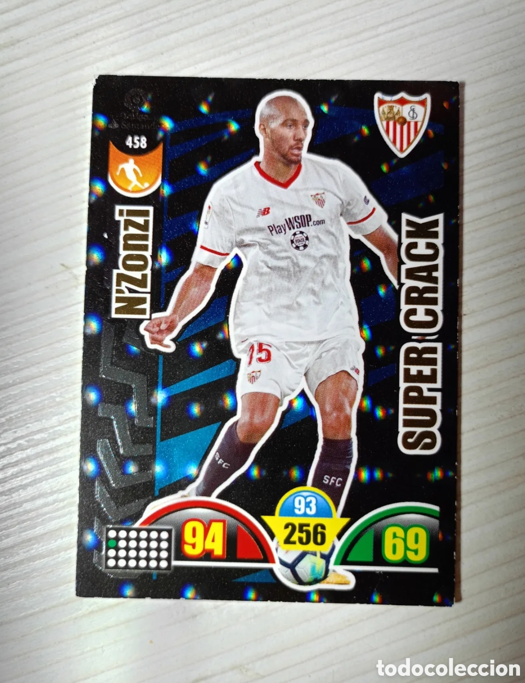 Cromos de Futebol: 458 N'ZONZI SEVILLA SUPER CRACK SUPERCRACK CROMO LIGA FUTBOL ADRENALYN 2017-2018 PANINI 17-18