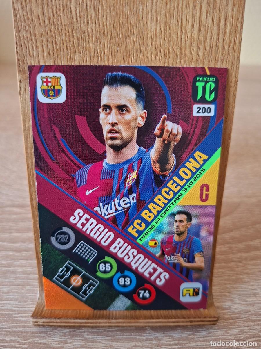Football Stickers: Busquets #200 Barcelona Top Class 2022 Adrenalyn XL Captain