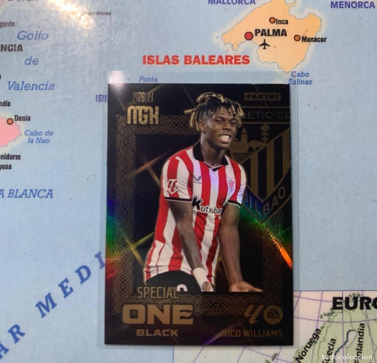 Football Stickers: Nico Williams Special One Black del Athletic de Bilbao megacracks 26-27 2026-2027