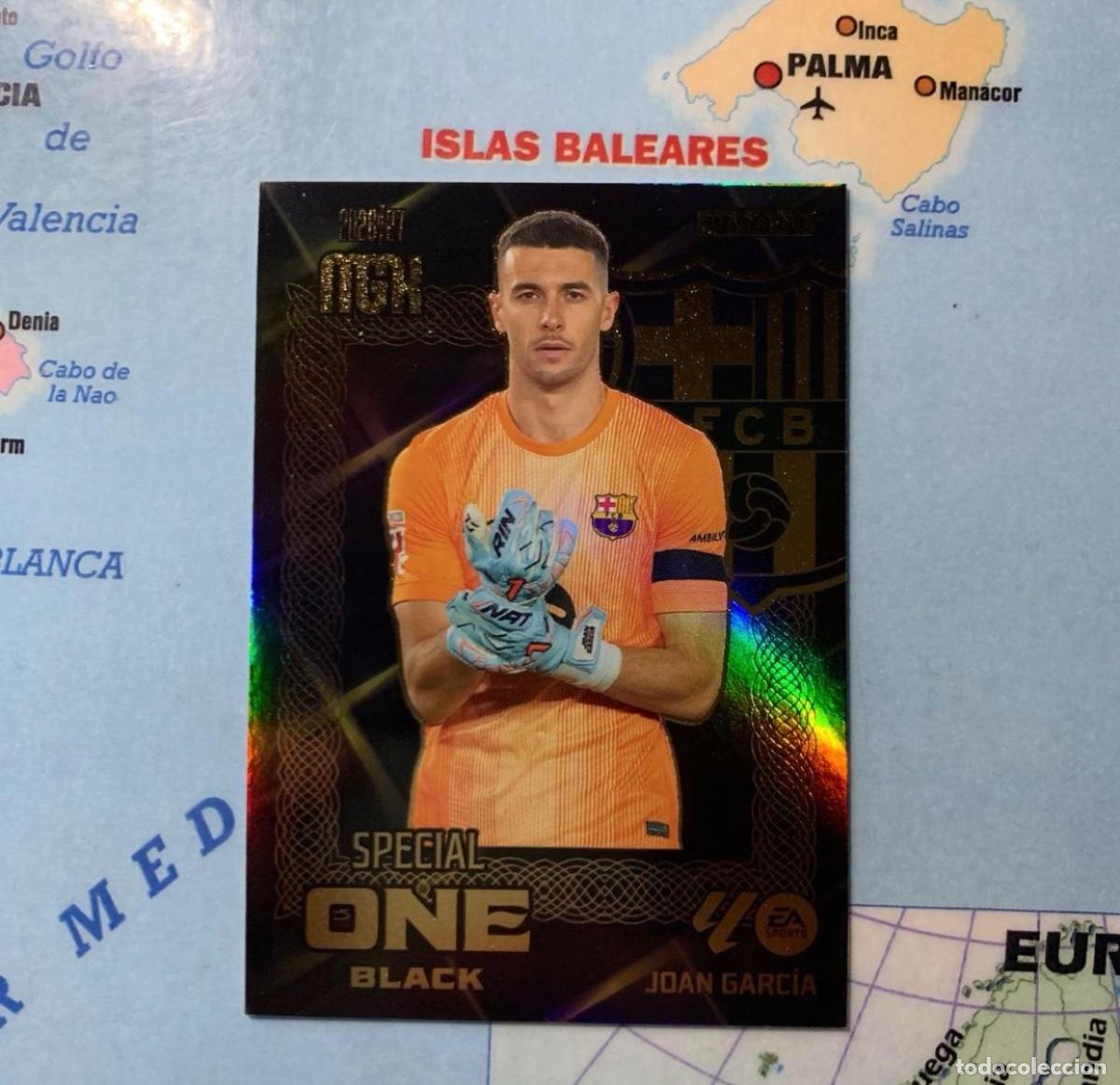 Football Stickers: Joan Garc&iacute;a Special One Black del Barcelona megacracks 26-27 2026-2027