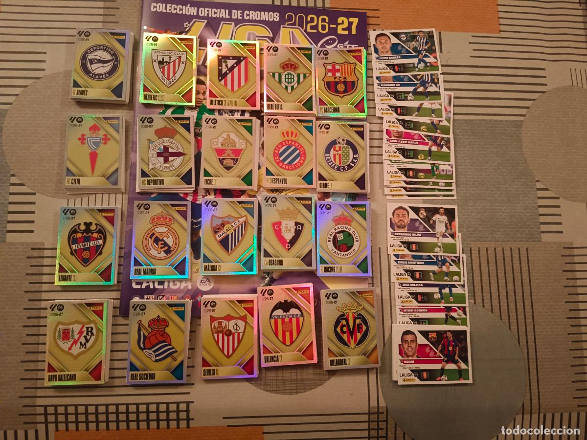 Football Stickers: TEMPORADA 2026 2027 26 27 1&ordf; 2&ordf; y 3&ordf; PRIMERA SEGUNDA Y TERCERA EDICION LAMINE NUEVOS