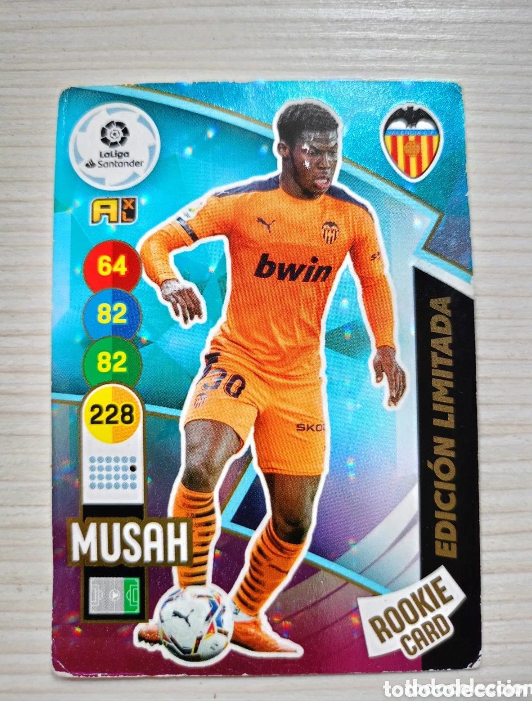 Cromos de f&uacute;tbol: EL MUSAH VALENCIA ROOKIE CARD EDICION LIMITADA 2020 2021 ADRENALYN XL LALIGA 20 21 PANINI