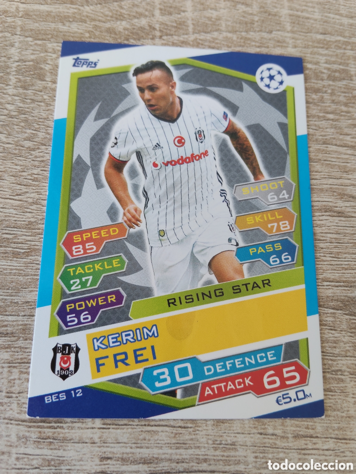 Cromos de f&uacute;tbol: Topps match attax champions league 2016 2017 16 17 BES 12 Kerim Frei Besiktas