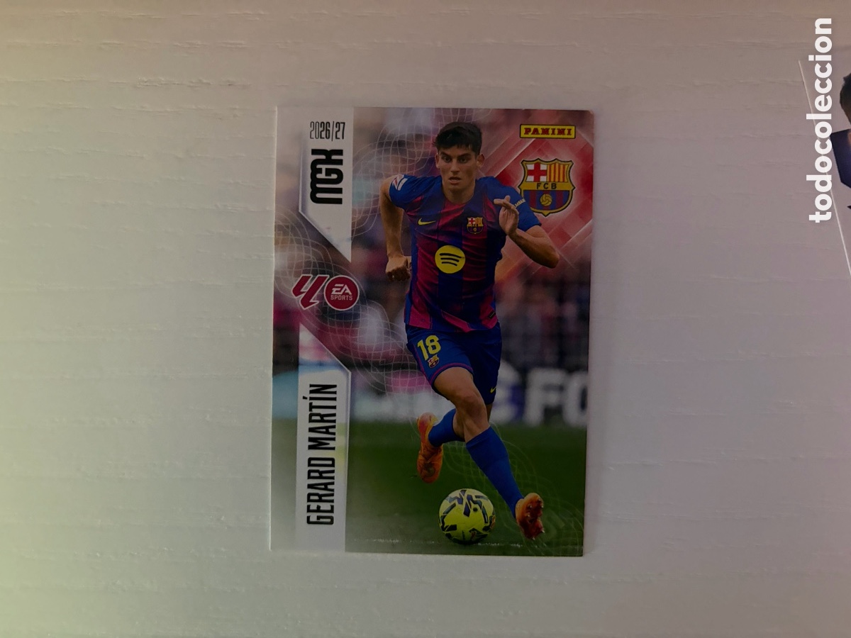 Football Stickers: 77 GERARD MART&Iacute;N MEGACRACKS MGK 2024 2025 24 25 FC BARCELONA