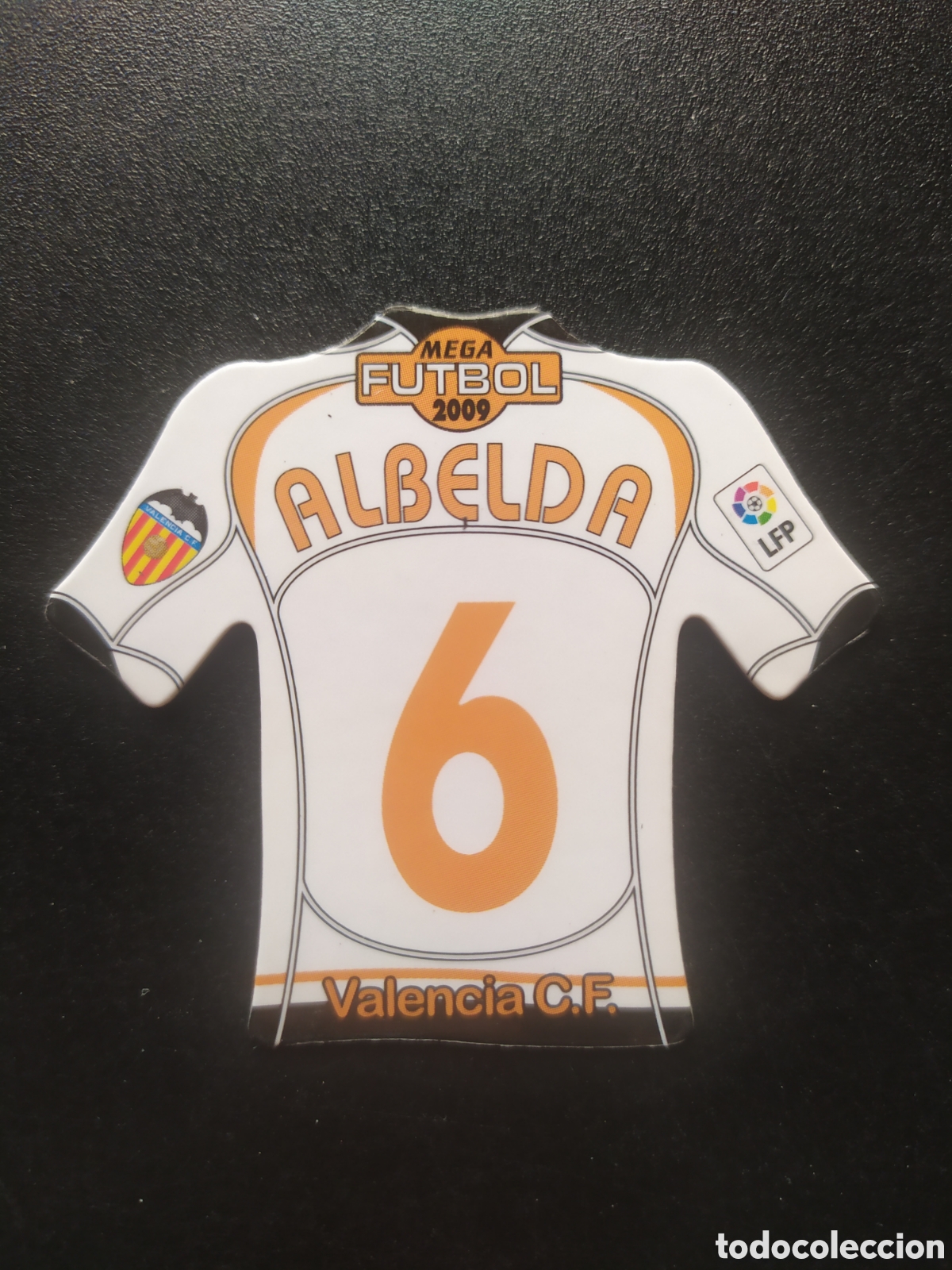 Cartes &agrave; collectionner de Football: Mega futbol magnets camisetas Liga 2008 2009 08 09 Albelda Valencia
