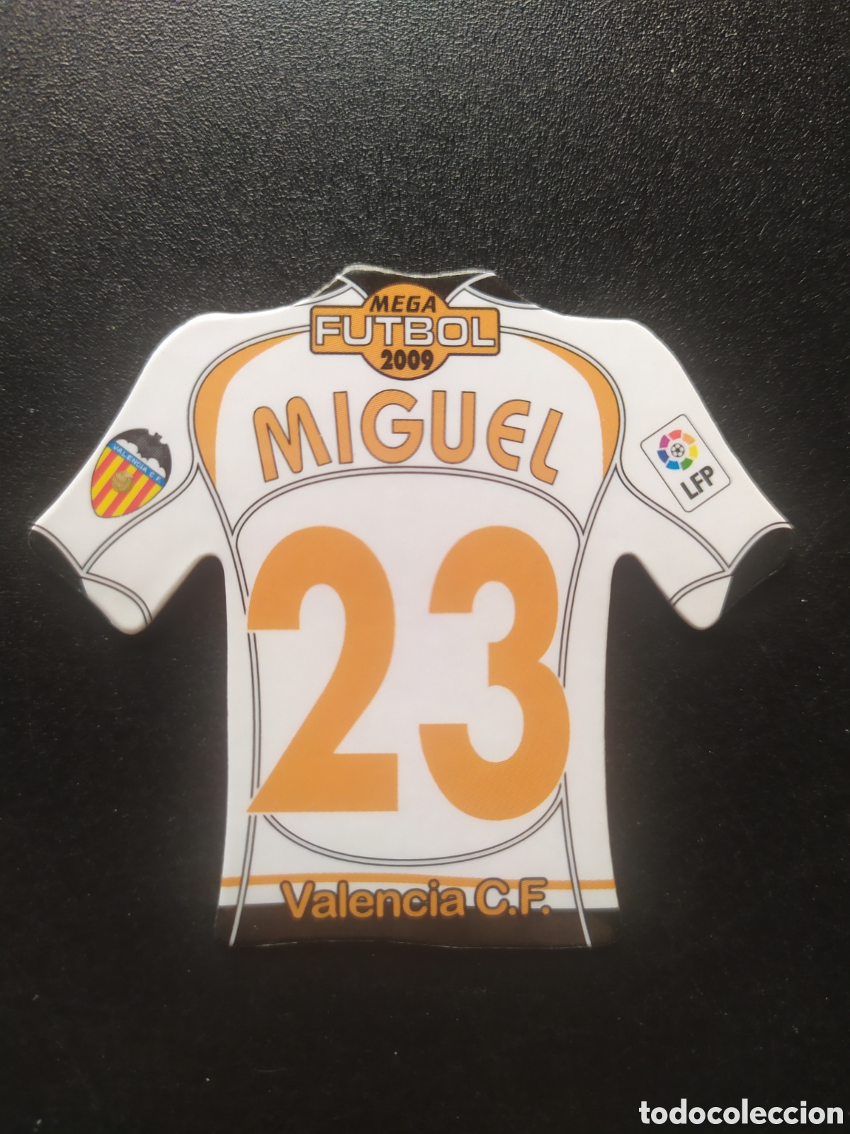 Figurine di Calcio: Mega futbol magnets camisetas Liga 2008 2009 08 09 Miguel Valencia
