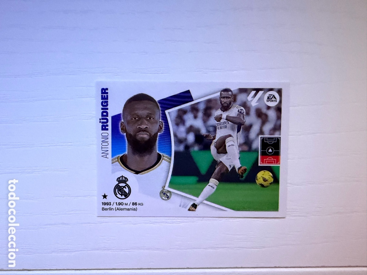 Cartes &agrave; collectionner de Football: 8 R&Uuml;DIGER LIGA ESTE EDICIONES ESTE 2024 2025 24 25 REAL MADRID