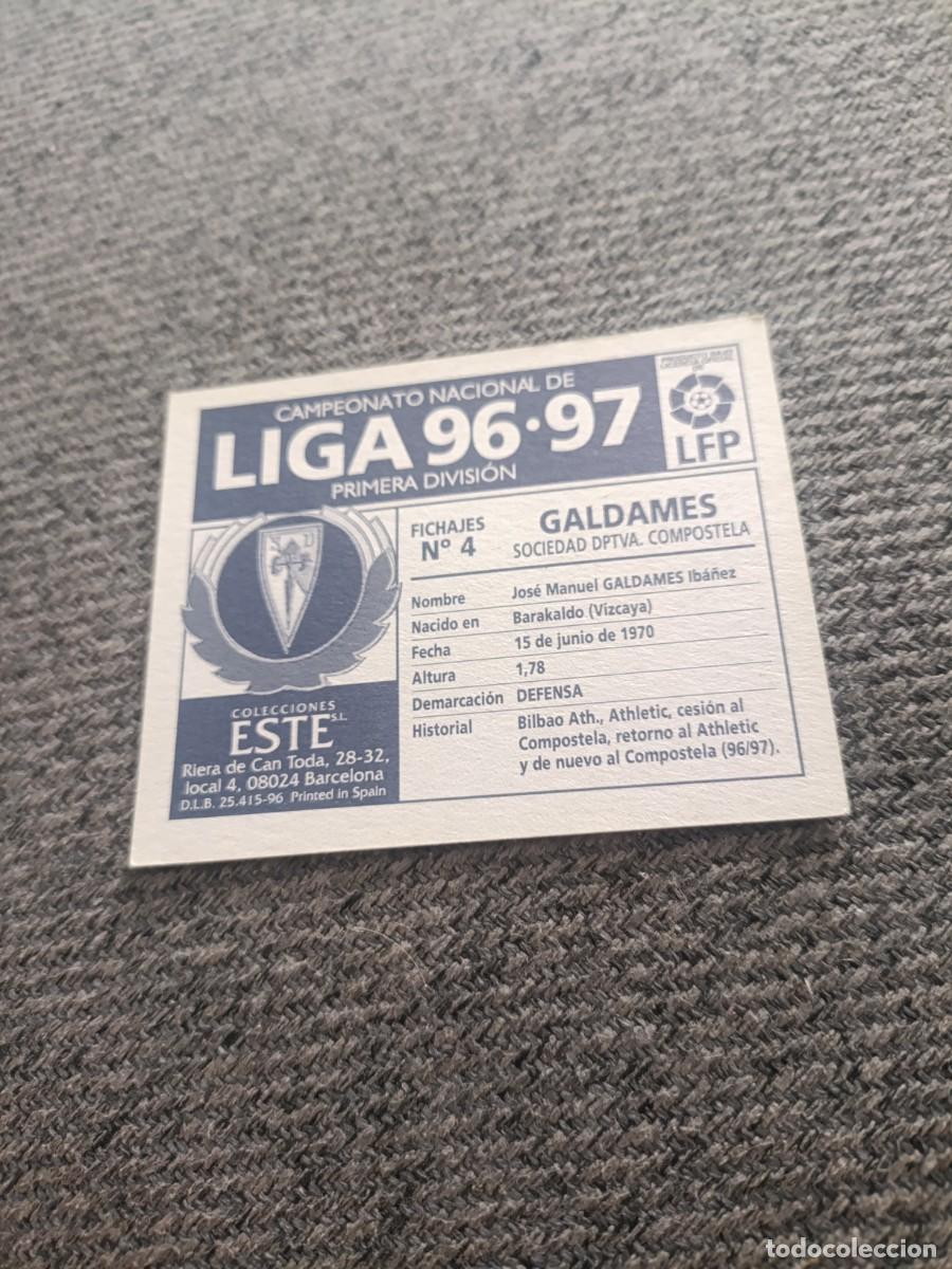 Cromos de f&uacute;tbol: Ed.este 96-97 Galdames Compostela - Foto 2