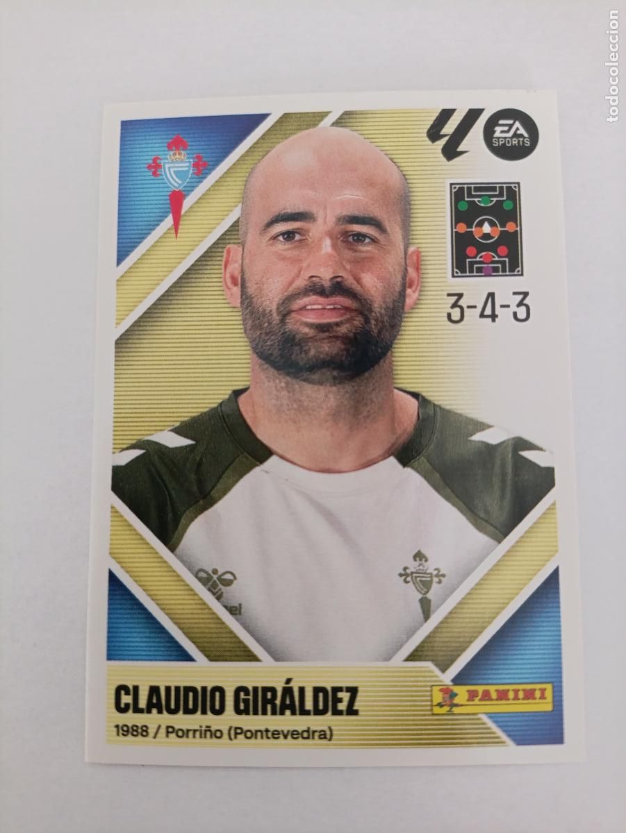 Fu&szlig;ball-Sticker: LIGA ESTE 2026 2027 RC CELTA CLAUDIO GIRALDEZ N&ordm;2