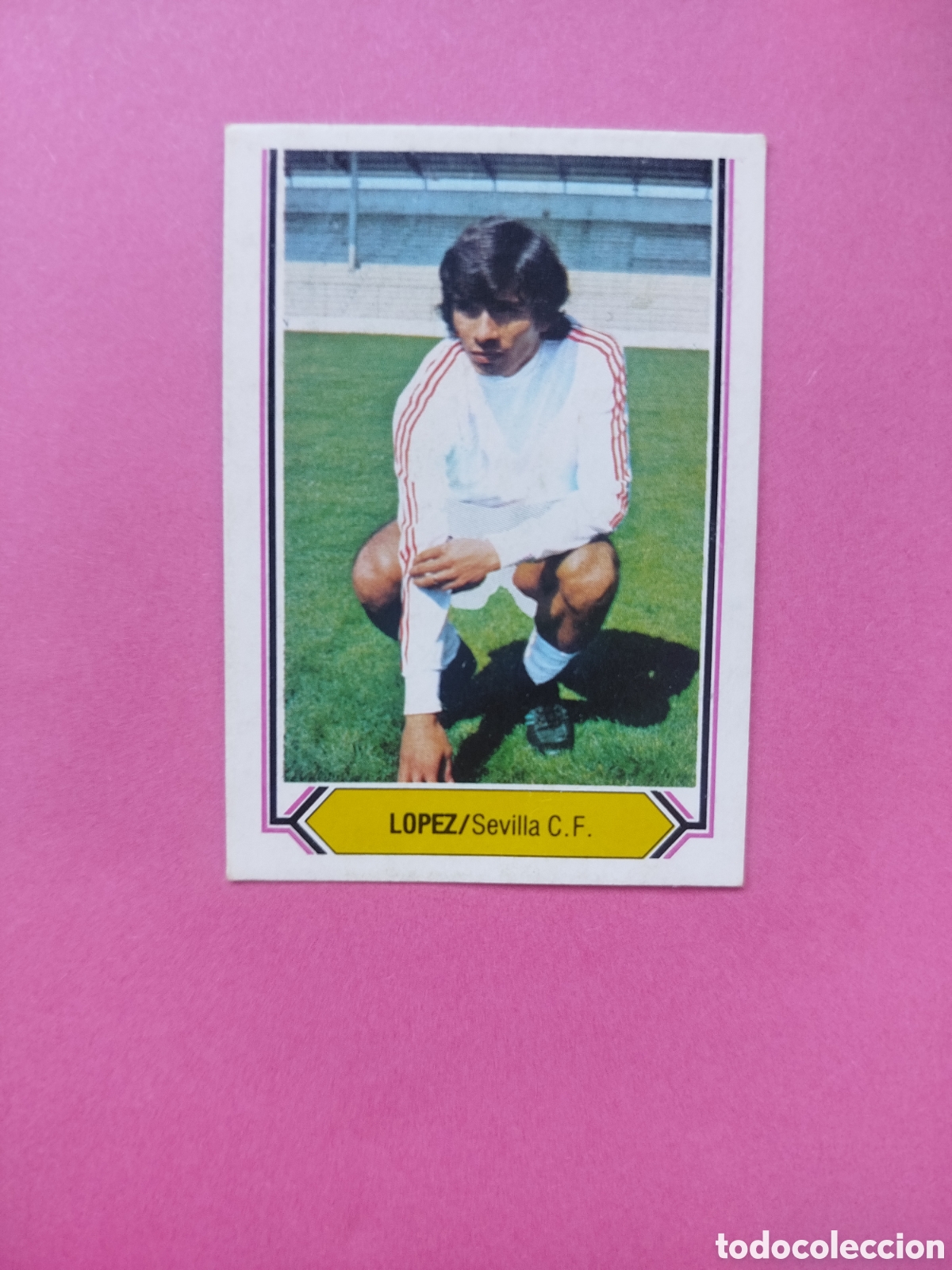 Cromos de f&uacute;tbol: FICHAJE 12 LOPEZ SEVILLA LIGA ESTE 80-81 RECUPERADO