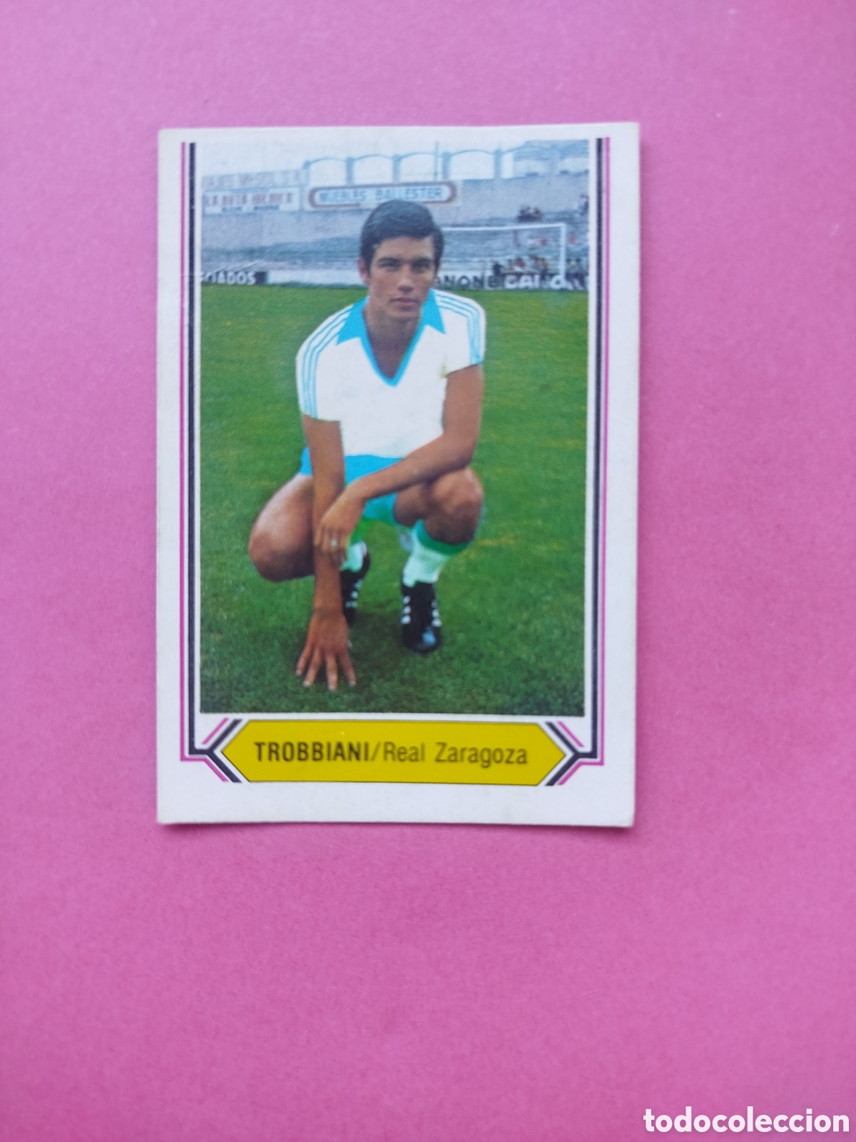 Cromos de f&uacute;tbol: FICHAJE 3 TROBBIANI ZARAGOZA LIGA ESTE 80-81 RECUPERADO