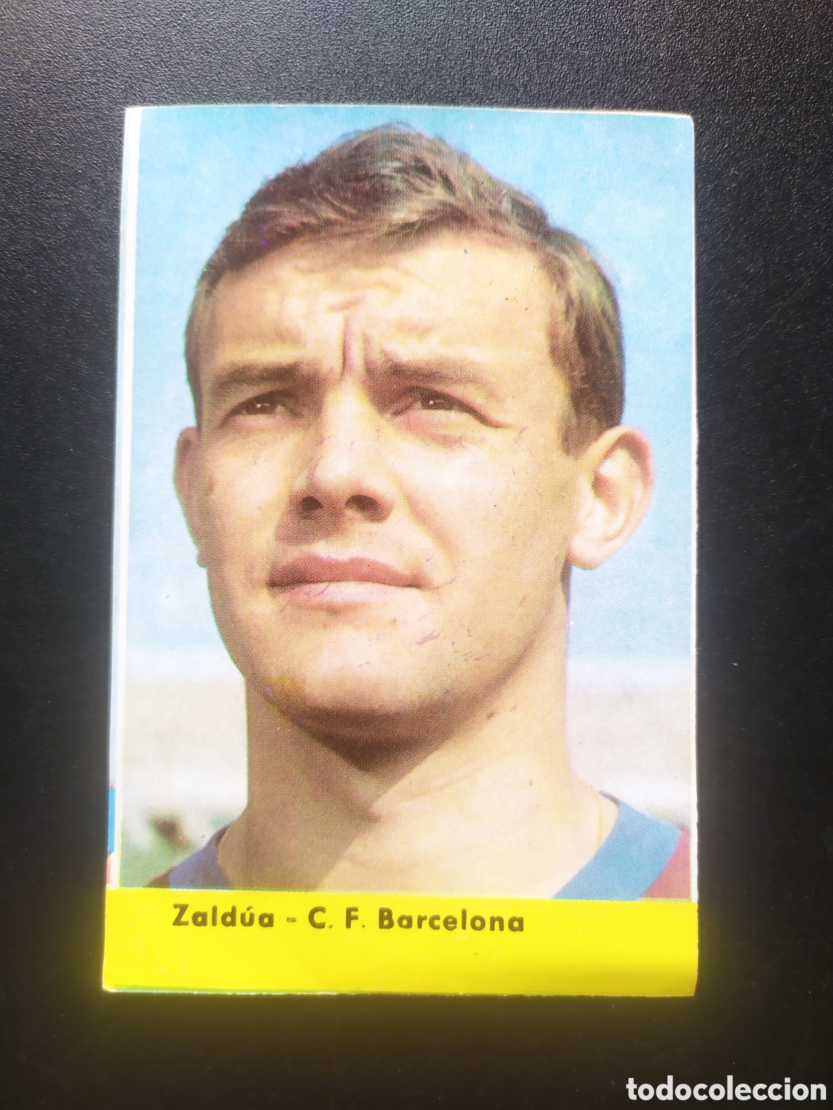 Figurine di Calcio: Zaldua Barcelona graficas Bergas a&ntilde;os 60 sin pegar