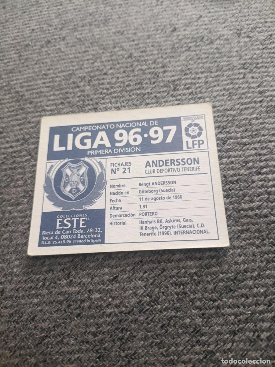 Cromos de f&uacute;tbol: Ed.este 96-97 Anderson Tenerife - Foto 2