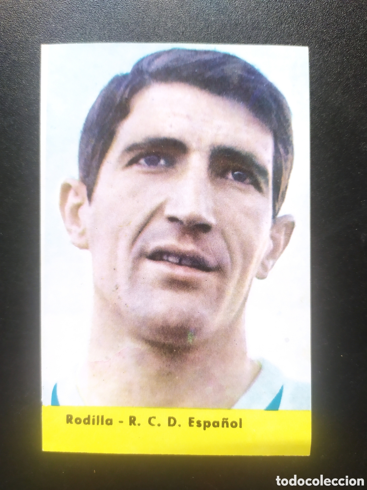 Figurine di Calcio: Rodilla Espanyol Espa&ntilde;ol graficas Bergas a&ntilde;os 60 sin pegar