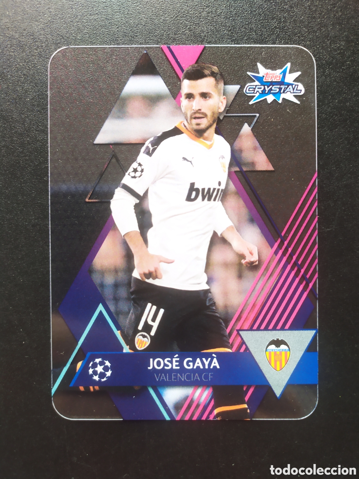 Cromos de f&uacute;tbol: Champions League 2019 2020 19 20 topps crystal Gaya n&deg; 16 Valencia