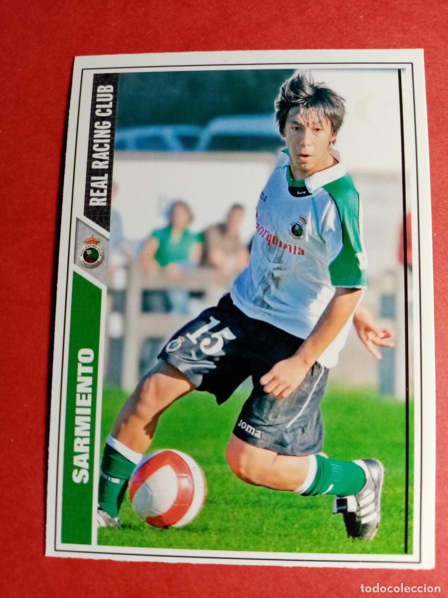 Cromos de f&uacute;tbol: N&ordm; 598 SARMIENTO, REAL RACING CLUB, FICHAS + I, FICHAS LIGA 2008, MUNDICROMO