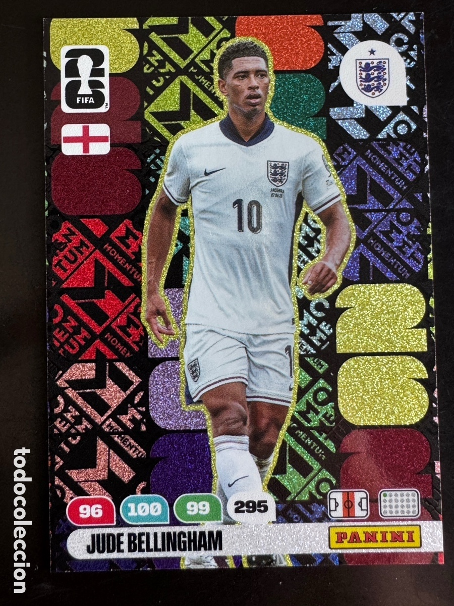 Cartes &agrave; collectionner de Football: Bellingham Momentum Inglaterra Mundial 2026