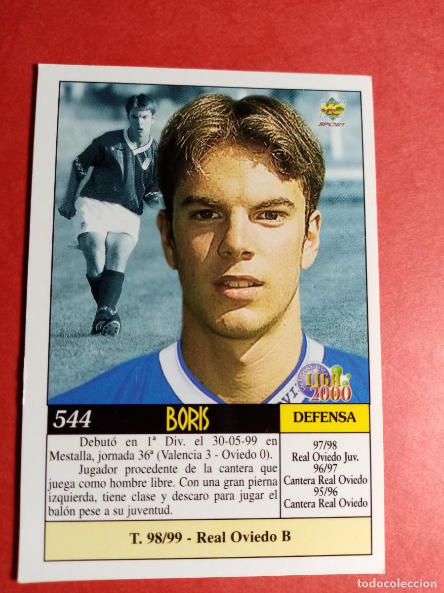 Fu&szlig;ball-Sticker: N&ordm; 544 BORIS, REAL OVIEDO, ULTIMA HORA III FICHAS LIGA 1999 2000, 99 00, MUNDICROMO