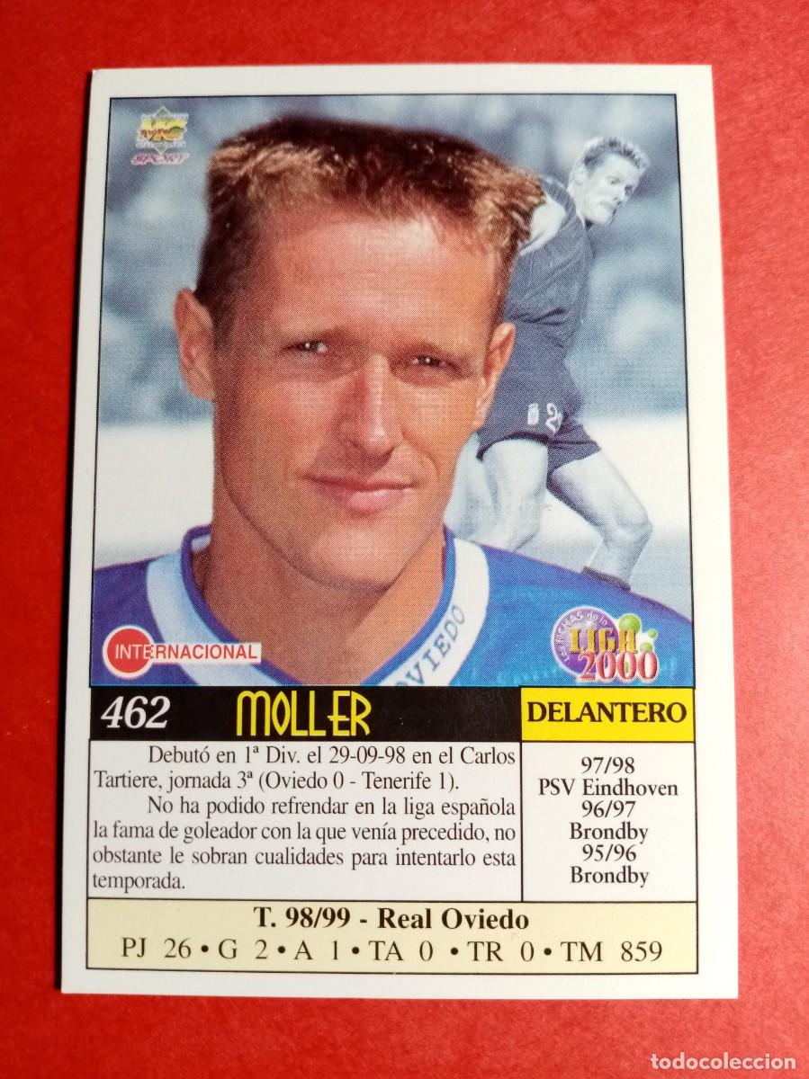 Football Stickers: N&ordm; 462 MOLLER, REAL OVIEDO, ULTIMA HORA I, FICHAS LIGA 1999 2000, 99 00, MUNDICROMO