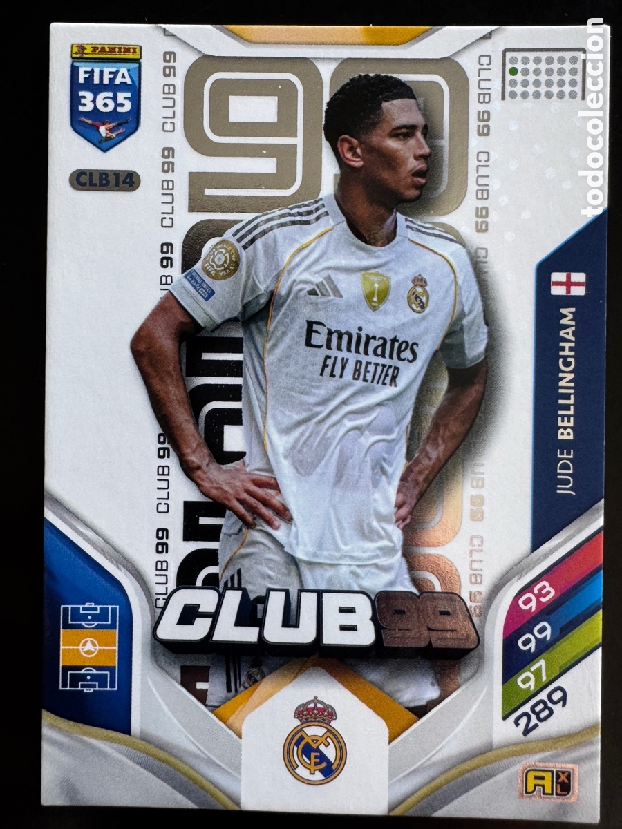 Cromos de f&uacute;tbol: Bellingham CLB14 Real Madrid Adrenalyn FIFA 365 2026