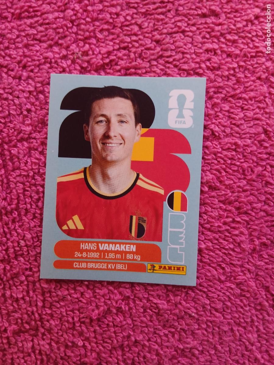 Figurine di Calcio: FIFA World Cup 2026 hans vanaquen bel 14 selecci&oacute;n de b&eacute;lgica bel14 panini 2026