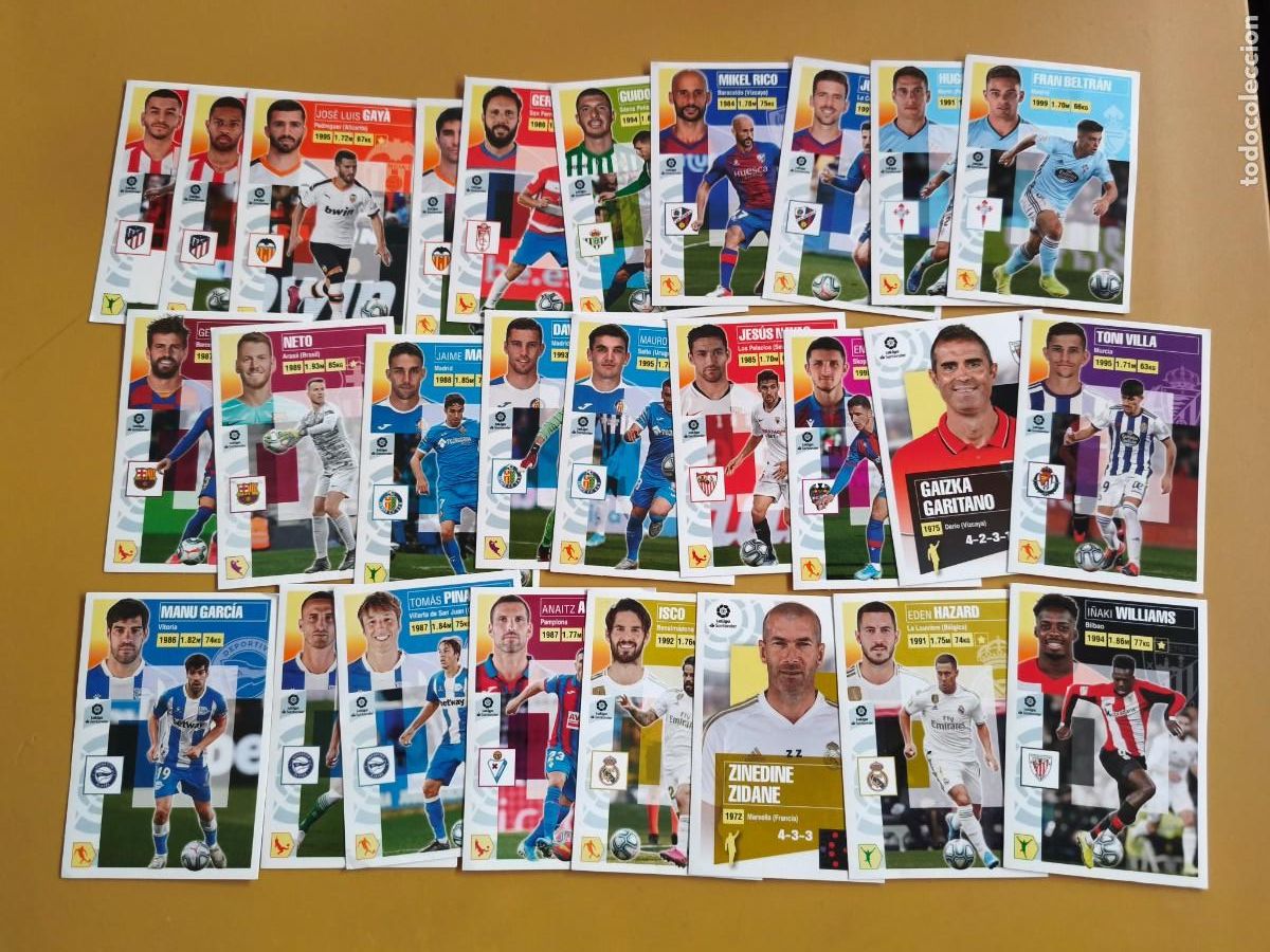 Cromos de f&uacute;tbol: liga 2020 21 contiene 27 cromos
