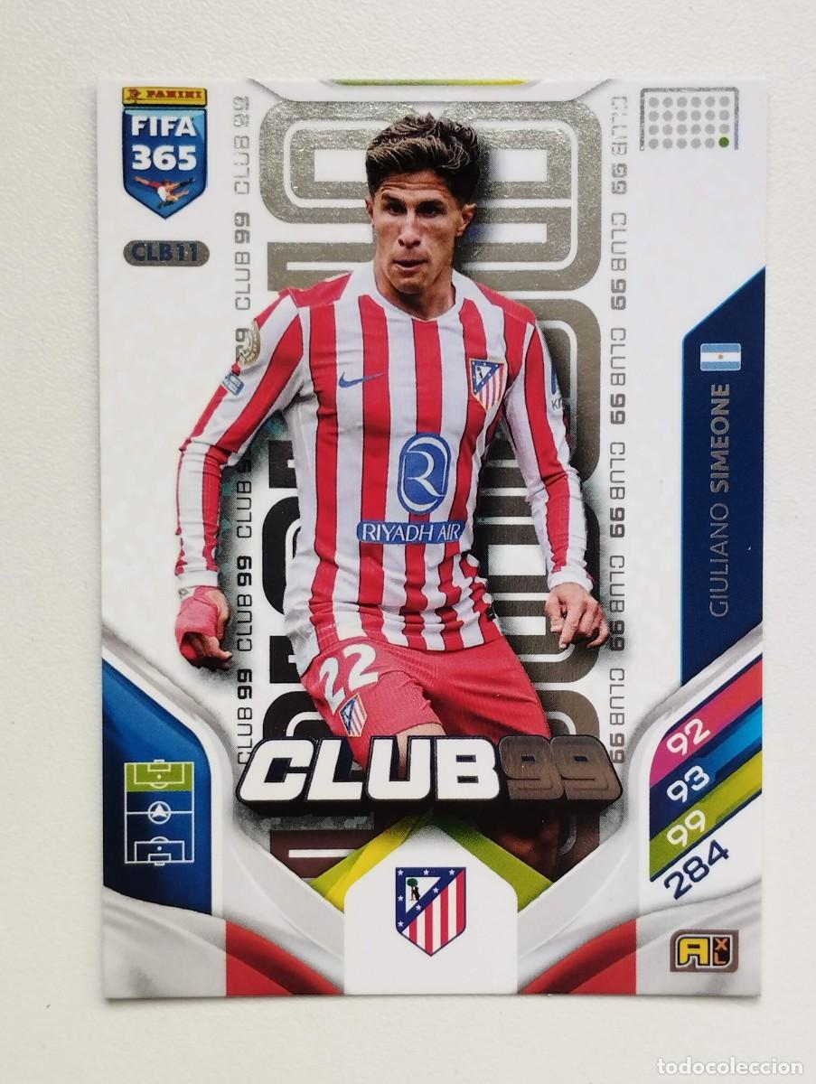 Cromos de f&uacute;tbol: CROMO CARD ADRENALYN FIFA 365 2025 2026 25 26 CLUB 99 CLB11 GIULIANO SIMEONE ATLETICO DE MADRID