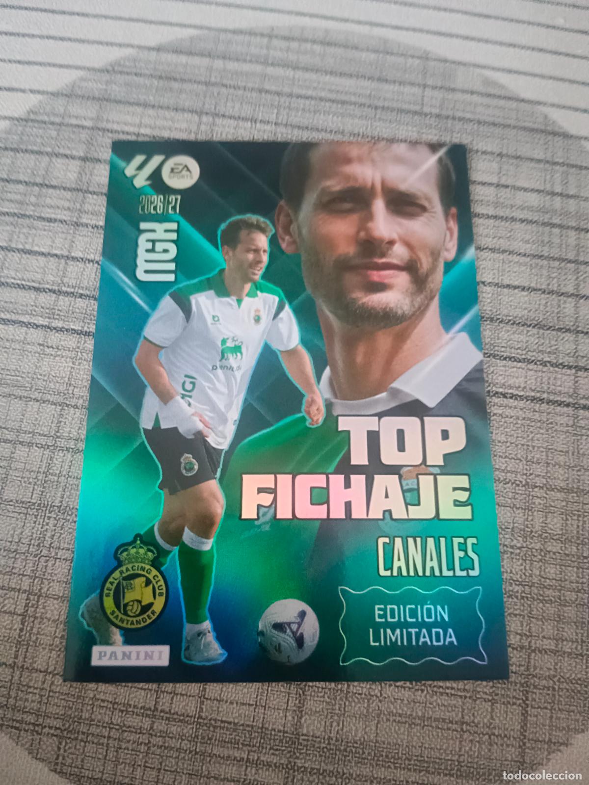 Cartes &agrave; collectionner de Football: MEGACRACKS MGK 2026 / 2027 26 27 EDICION LIMITADA TOP FICHAJE CANALES RACING DE SANTANDER NUEVO