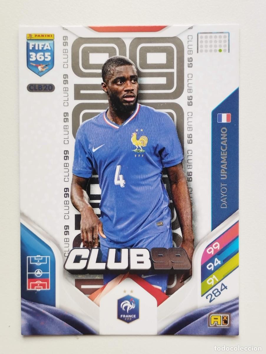 Cromos de f&uacute;tbol: CROMO CARD ADRENALYN FIFA 365 2025 2026 25 26 CLUB 99 CLB20 DAYOT UPAMECANO FRANCIA