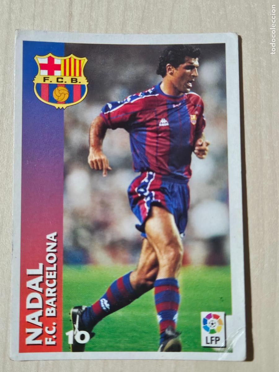 Cartes &agrave; collectionner de Football: FICHA N&ordm; 10 NADAL - CHUPA CHUPS 1998-1999, 98-99 - BARCELONA - NUEVO