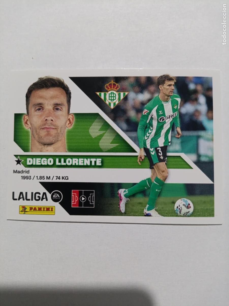 Cartes &agrave; collectionner de Football: LIGA ESTE 2026 2027 REAL BETIS DIEGO LLERENTE N&ordm;6