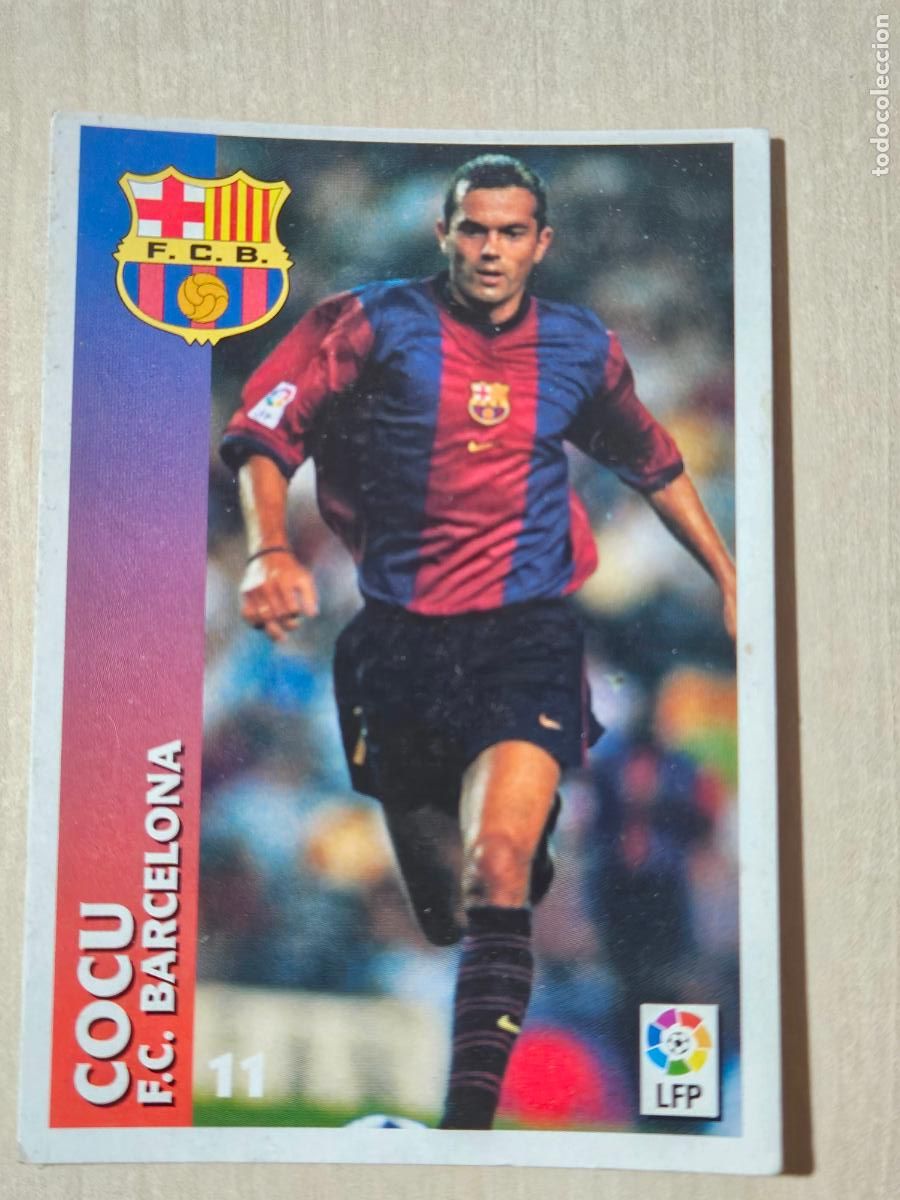 Cartes &agrave; collectionner de Football: FICHA N&ordm; 11 COCU - CHUPA CHUPS 1998-1999, 98-99 - BARCELONA - NUEVO