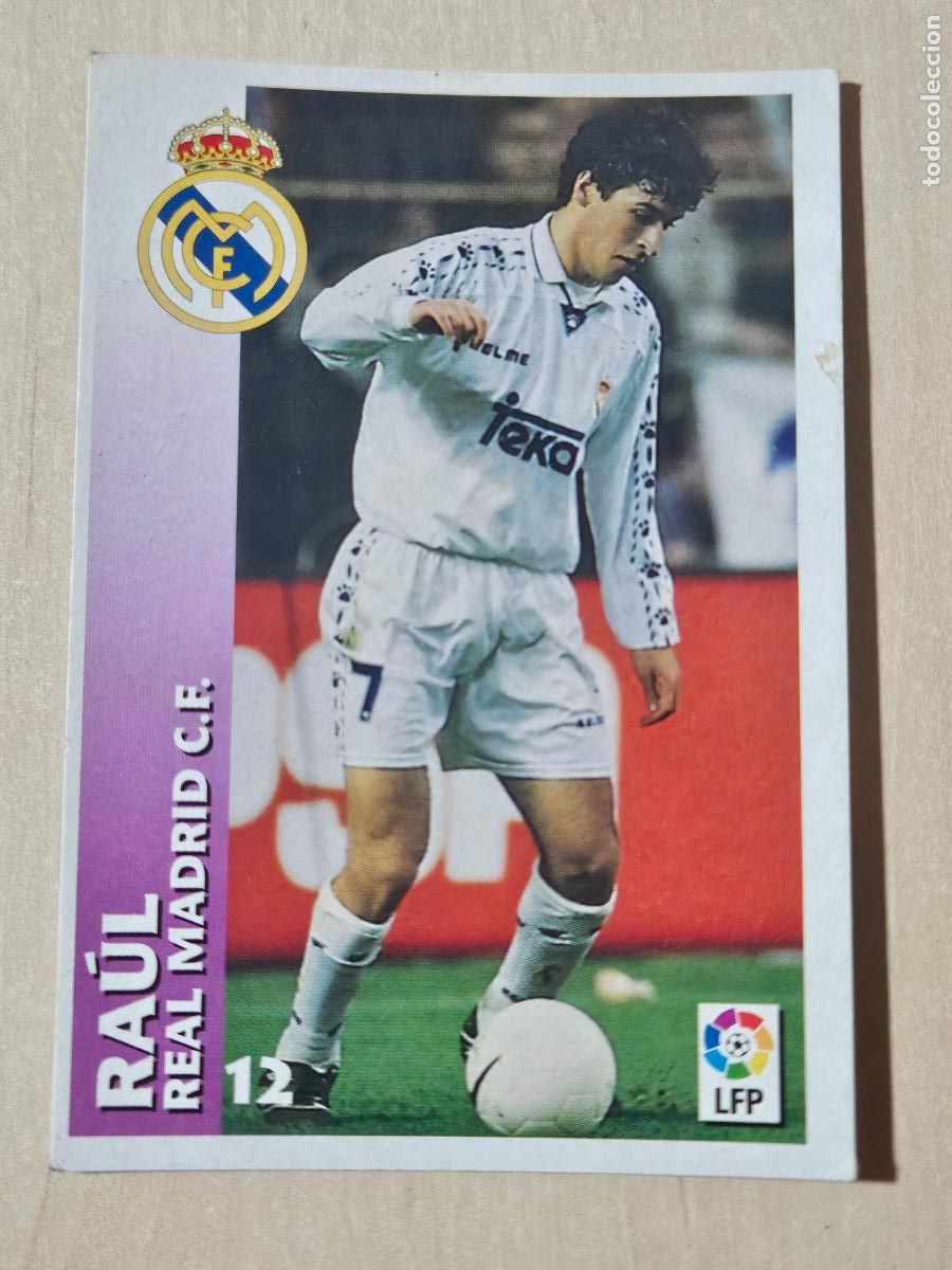 Fu&szlig;ball-Sticker: FICHA N&ordm; 12 RAUL - CHUPA CHUPS 1998-1999, 98-99 - REAL MADRID -