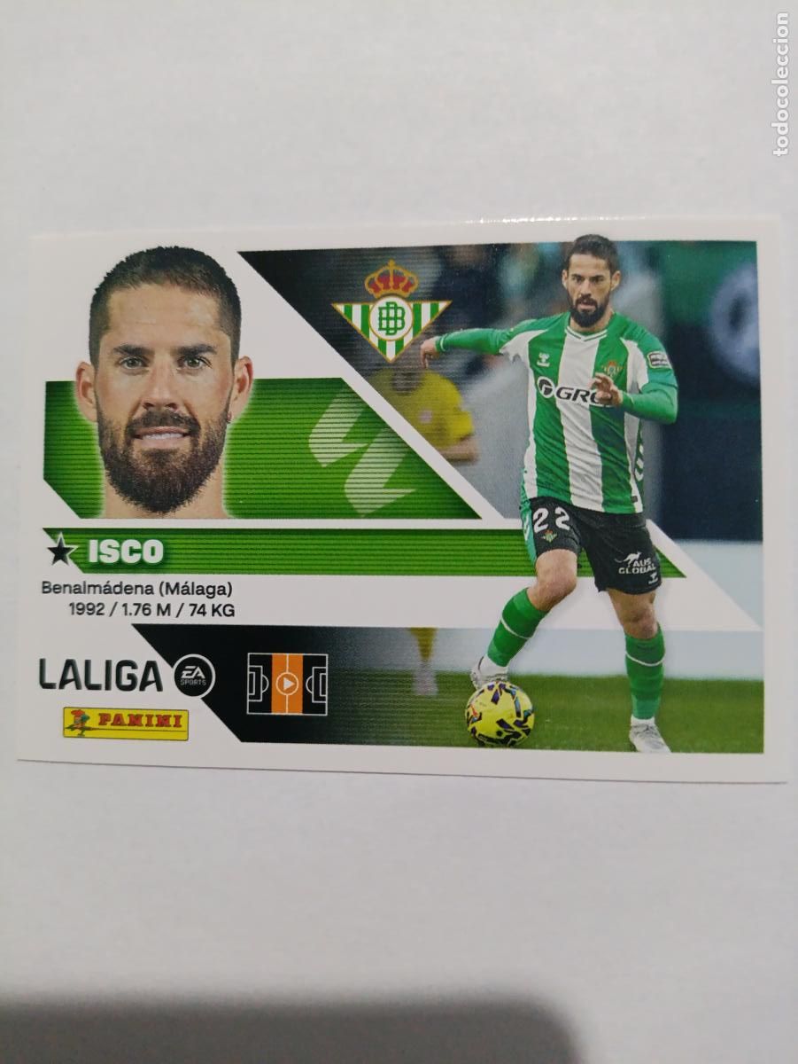 Fu&szlig;ball-Sticker: LIGA ESTE 2026 2027 REAL BETIS ISCO N&ordm;16