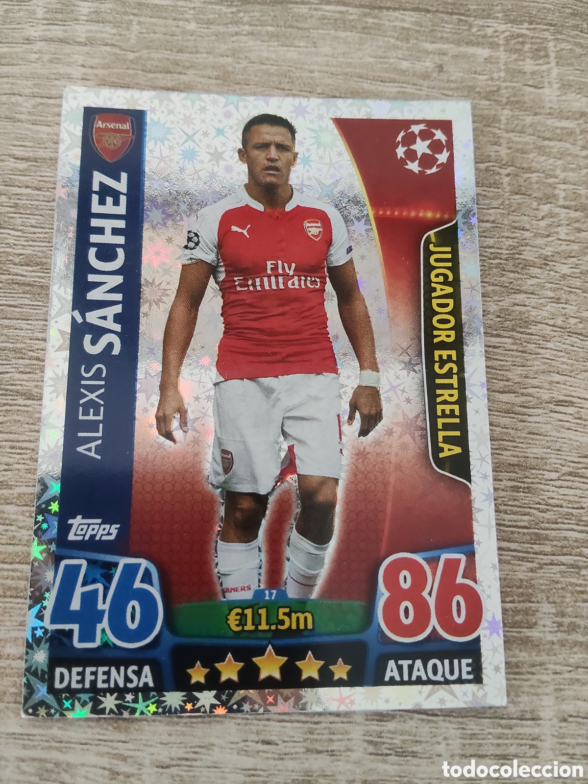Cartes &agrave; collectionner de Football: Topps match attax champions league 2015 2016 15 16 17 Alexis S&aacute;nchez Arsenal